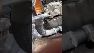 How to remove oil pump return line in oil pan without oil pan removal in Dodge Challenger scat pack