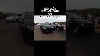 Diesel monster BMW e82 120d Vs Audi S3 stage2 #dragrace #bmw #dieselpower #audi #rs #racing