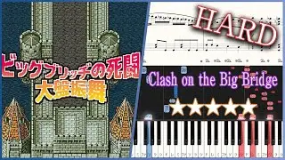 Final Fantasy V - Clash on the Big Bridge - Hard Piano Tutorial + Sheets【Piano Arrangement】