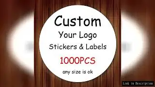 1000PCS Custom Stickers with Logo Customize Packaging Labels Personalized Your Own Business Sticker