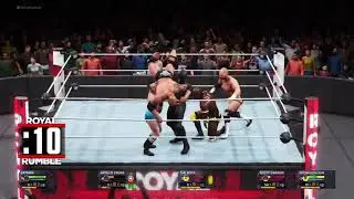 Kurt Angle wins the 20 Man Royal Rumble Match | PS4 Streaming | WWE 2K20 Gameplay