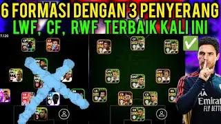 6 FORMASI DENGAN 3 PENYERANG LWF, CF, RWF TERBAIK KALI INI WAJIB DISIMPAN SEBELUM HILANG‼️
