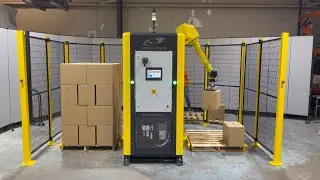 Double Robotic Palletizer with FANUC Robot | High-Speed Automated Palletizing