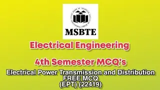 Electrical Power Transmission and distribution MCQ | 22419 EPT MCQ Pdf Download