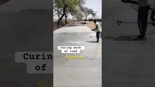 Curing work of Rcc road !! Rcc road work !! Road rcc #civilsachinbisen