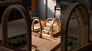 ASMR Miniature Matchstick GARDEN No Hands