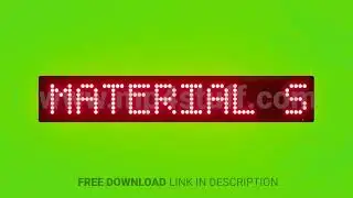 Nuclear Material Storage Area Restricted Entry Scrolling Red Dot Matrix LED Text Animation on Green