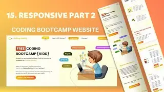15. Responsive For Medium Devices | Coding Bootcamp Website | Allustrode #webdevelopment #webdev