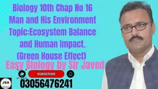 Biology 10th Chap No16 Man and His Environment.Topic:Ecosystem Balance and Human Impact (Green House