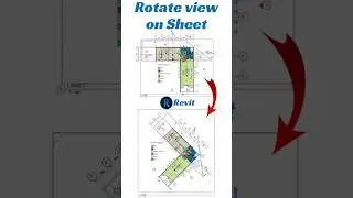 How to Rotate View on Sheet #shorts #revit #architecture #tutorial