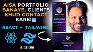 Build a Professional Portfolio Website using React.js + Tailwind CSS | Complete Project 2025