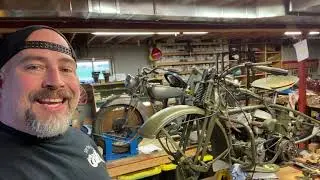My 1942 Harley Davidson WLC  military WW2 motorcycle restoration build project. #harleydavidson