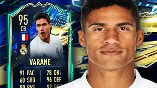BEST CB IN THE GAME? ⭐ 95 TOTS VARANE PLAYER REVIEW - FIFA 21 ULTIMATE TEAM