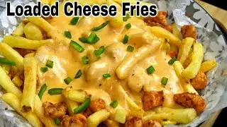 Chicken Loaded Fries| Homemade Pizza Fries | Cheesy pizza Fries Recipe