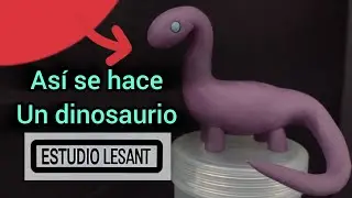 💥 Dinosaurio COMO HACER f&aacute;cil UNA FIGURA DE PLASTILINA figure modelling clay TUTORIAL sculpting
