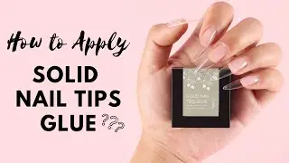 How to Apply Vettsy Solid Nail Tips Glue at Home | Step-By-Step Nail Tutorial