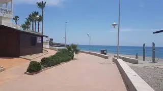 Playazo Beach in Nerja, Spain