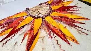 Turn Your Left Over Paint Into This! Skin Art❣️ Acrylic Paint Pouring ~ Fluid Art!