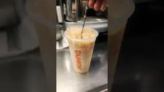 Dunkin Donuts Sweet French Vanilla Iced Latte  @Dunkin-Donuts @alidunkinart #icedlatte #dunkin
