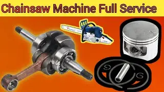 Chainsaw Machine Engine Rebuild /Crank Ring Piston Replacing 🔧