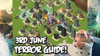 Boom Beach - Dr.Terror Volcano Base 3rd June Guide/Tutorial! - How to beat Terror on Boom Beach!