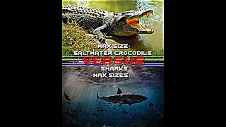 Saltwater Crocodile vs The Shark gauntlet