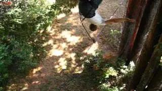Slackline Highline Backflip LANDED