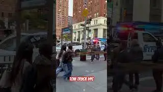 Tow truck in NYC 🤷&zwj;♂️#towtruck #towtuckservice #nypd #reallife #nyc #manhattan