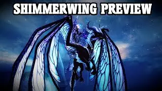 GW2 - Shimmerwing Skin Preview - Skyscale Mount | JessTheStardustCharr