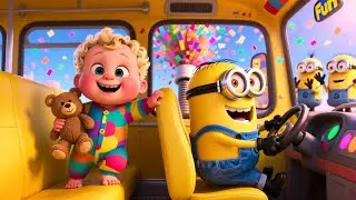 Minions Fun Bus Ride 🚌🎵 | Fun Adventure Song for Kids | Playful Nursery Rhyme