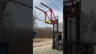 A good helper for lifting ton bags forklift ton bag hanger forklift height increaser.
