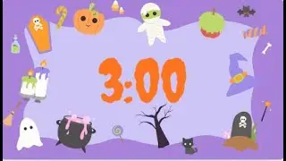 3 Minute Halloween Clean Up Song Countdown Timer Classroom Music 🎃