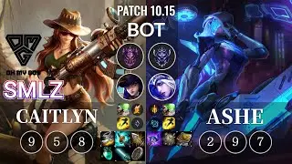 OMG Smlz Caitlyn vs Ashe Bot - KR Patch 10.15