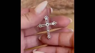 Second Chance Vintage Silver Cross:Eco-Friendly Jewelry Recycling for a Sustainable Future RC0002