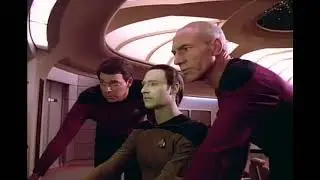 Star Trek Data Finding Cause of Problem The Naked Now