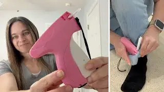Can You Really Stitch & Hem Clothes Without A Sewing Machine? Check Out This Stitch Gun In Action!