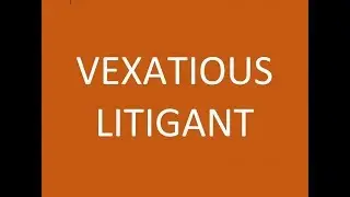 Vexatious Litigant defined by Attorney Steve&reg;