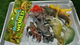ASMR  5:42 Minutes Satisfying Unboxing Animal Toys,  Cow Giraffe Elephant Tiger Panda Rhinoceros