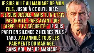 JE SUIS ALLÉ AU MARIAGE DE MON FILS, JUSQU’À CE QU’IL DISE: “JE SUIS DÉSOLÉ, MAIS TU N’ÉTAIS...