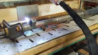 Feedback video | metal pipe rust removal | 200w 300w pulsed laser cleaning machine