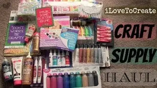 CRAFT SUPPLY HAUL - Tie Dye, Fabric Paint, Glue & More from iLoveToCreate | SoCraftastic