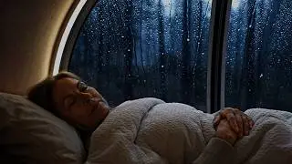 Fall Asleep to Heavy Rain in a Glass Shelter | ASMR