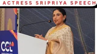Actress Sripriya's inspiring speech at the Vels Chennai Kings CCL team launch 🦁👑🏏