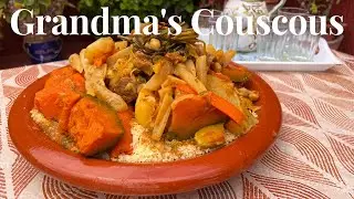 Grandma Couscous - Cooking on the rooftop in Morocco