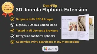 Create Stunning Flipbooks in Joomla in Minutes! (No Coding) Using DearFlip Joomla Flipbook Extension