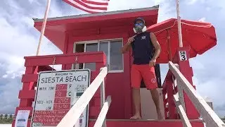Red Tide Ecological disaster protest, Siesta Key Beach, FL  - 8/12/2018