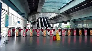 Singapore MRT ride from Expo to Tanah Merah train station