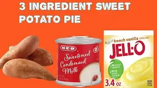 3 ingredient sweet potato pie