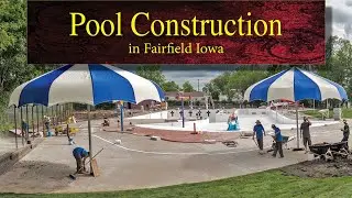 Pool Construction in Fairfield, Iowa &bull; Timelapse video