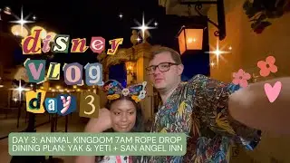 DISNEY DAY 3 Animal Kingdom Rope Drop at 7am + Epcot Bucket List Dinner at San Angel Inn in Mexico